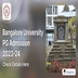 Bangalore University PG Admission 2023-24 Open @bangaloreuniversity.ac.in; Apply till November 15